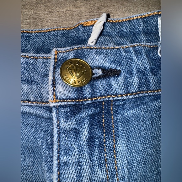 Rag & Bone Wren High-Rise Slim Straight Denim Cut Off Shorts Size 31 - Picture 2 of 6